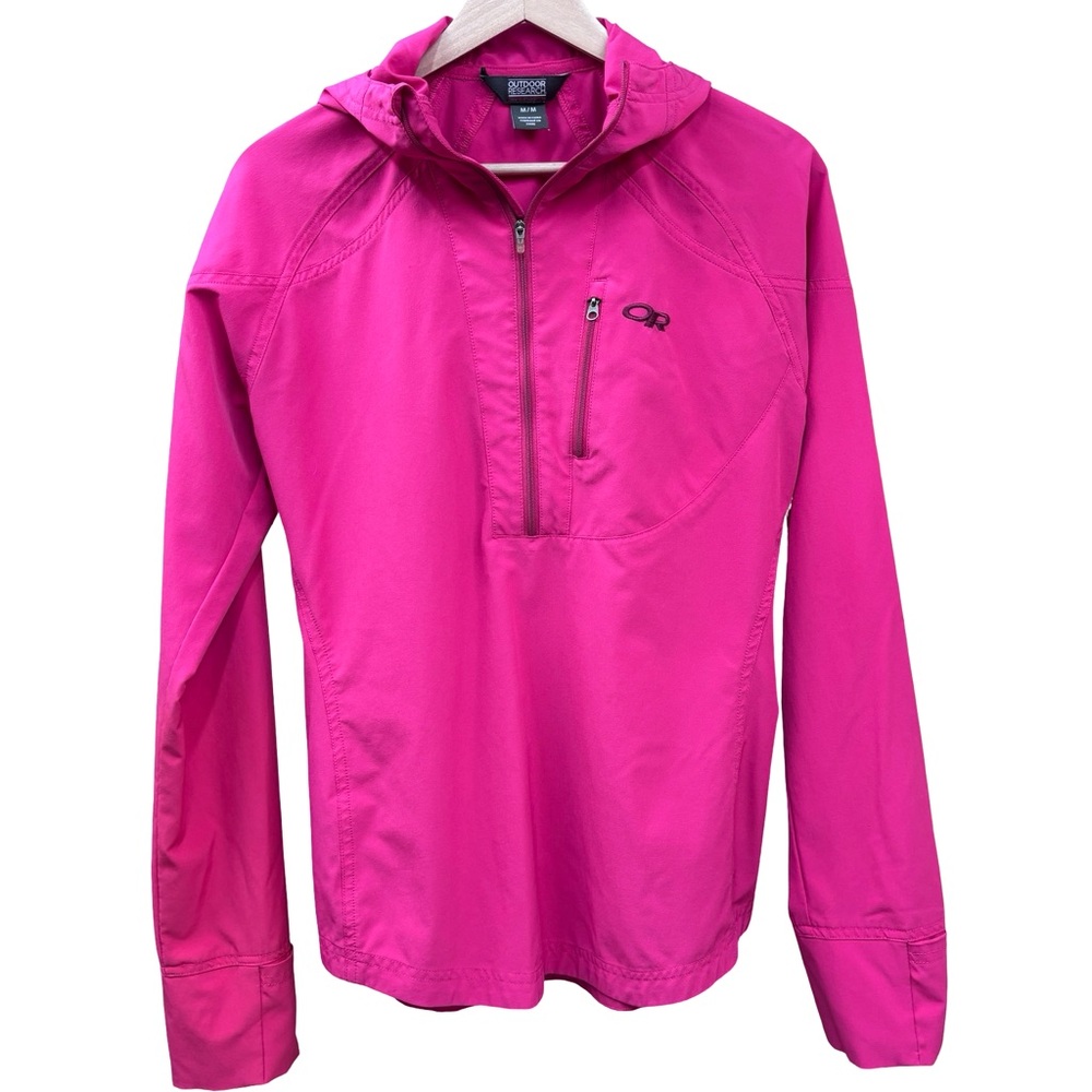 Outdoor Research Women’s Whirlwind Hoody Hot Pink Light Full zip Jacket Sz M
